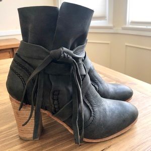 Free People Grey Booties